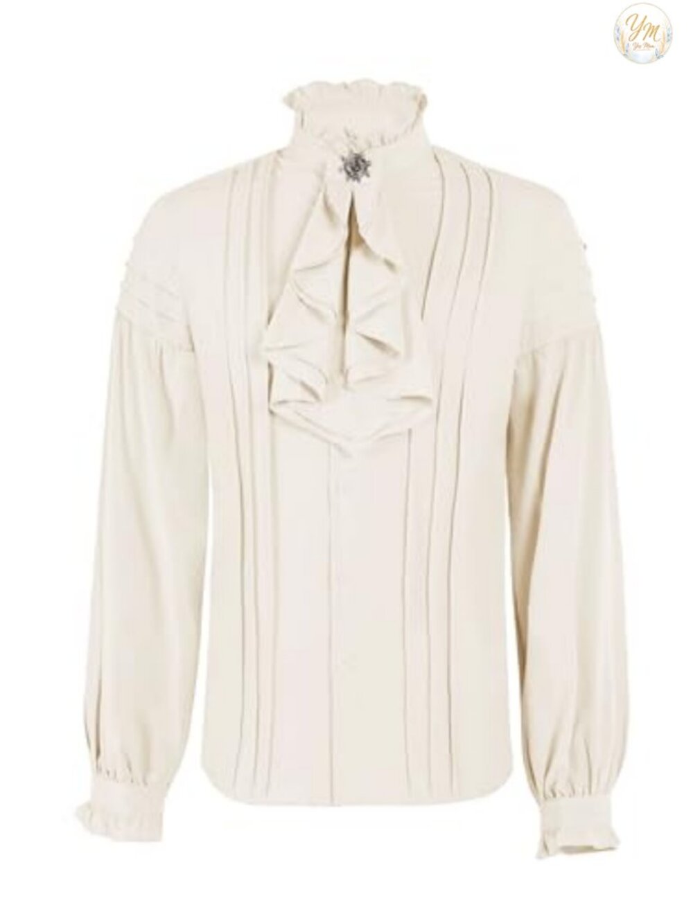 Men's Medieval Renaissance Poet Shirt Loose Fit Cosplay Costume Top